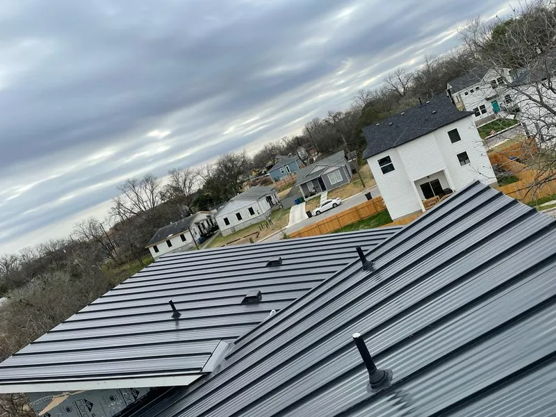 Standing seam metal roof panels with vents for Skylight Repair in Simpsonville